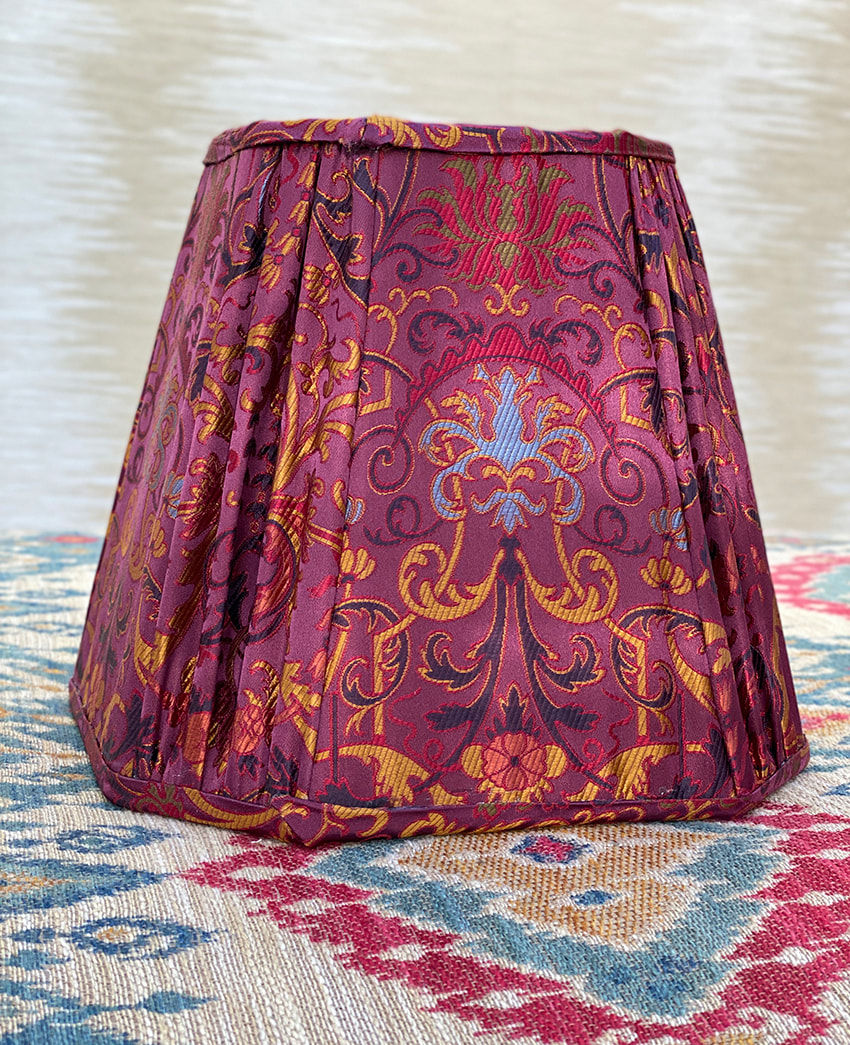 Tassinari & Chatel Sumptuous Cut Corner Silk Lampshade