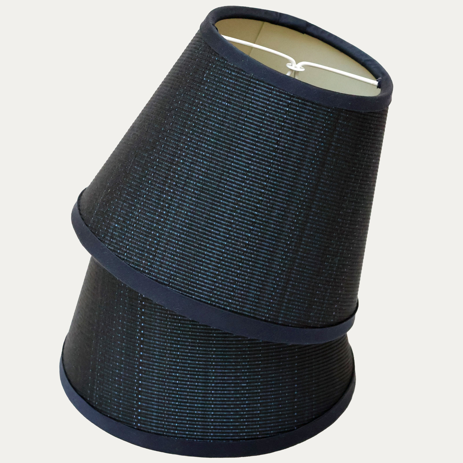 ohn Boyd Selle Blue Black Horsehair Lampshade