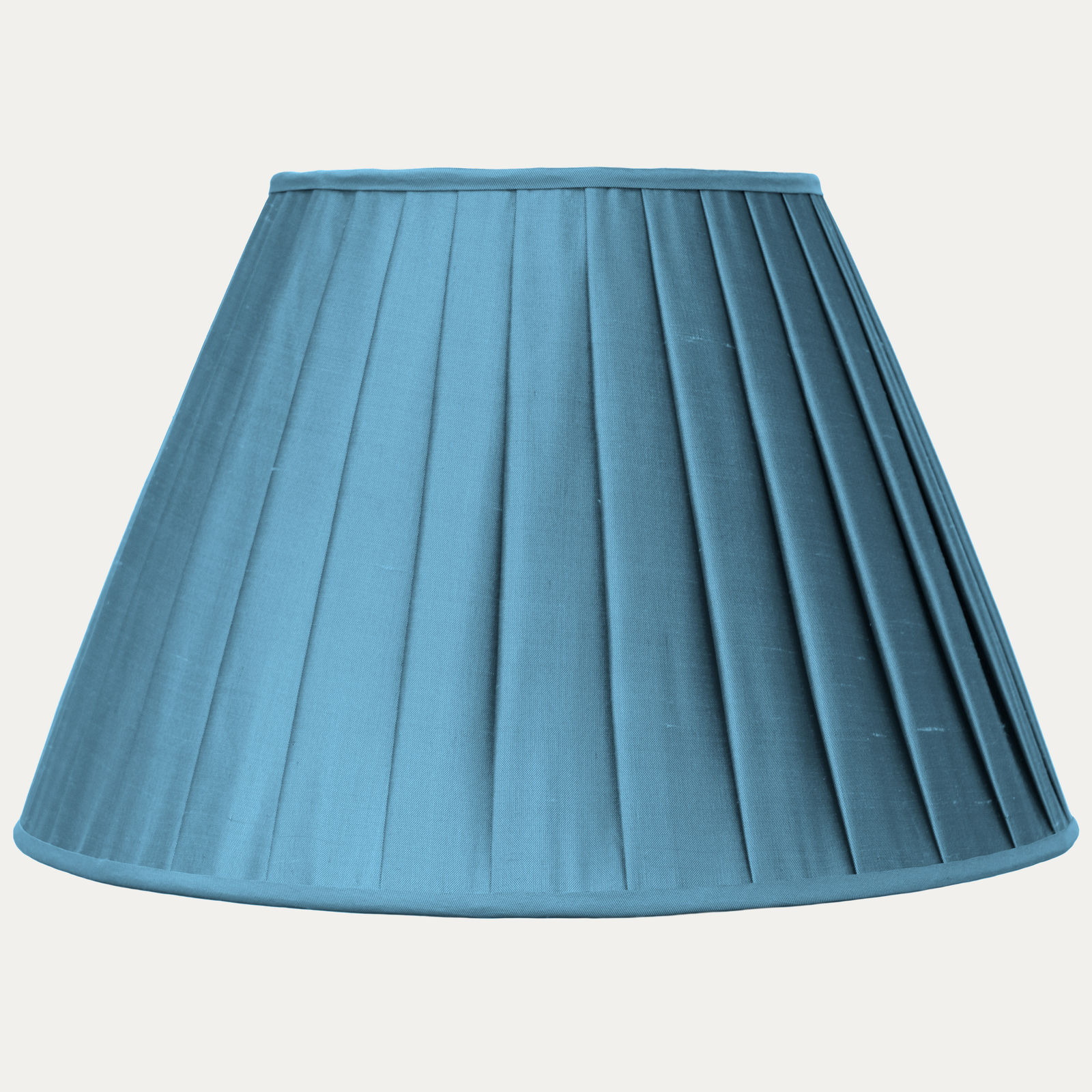 Douppion Atlantic Silk Box Pleated Lampshade