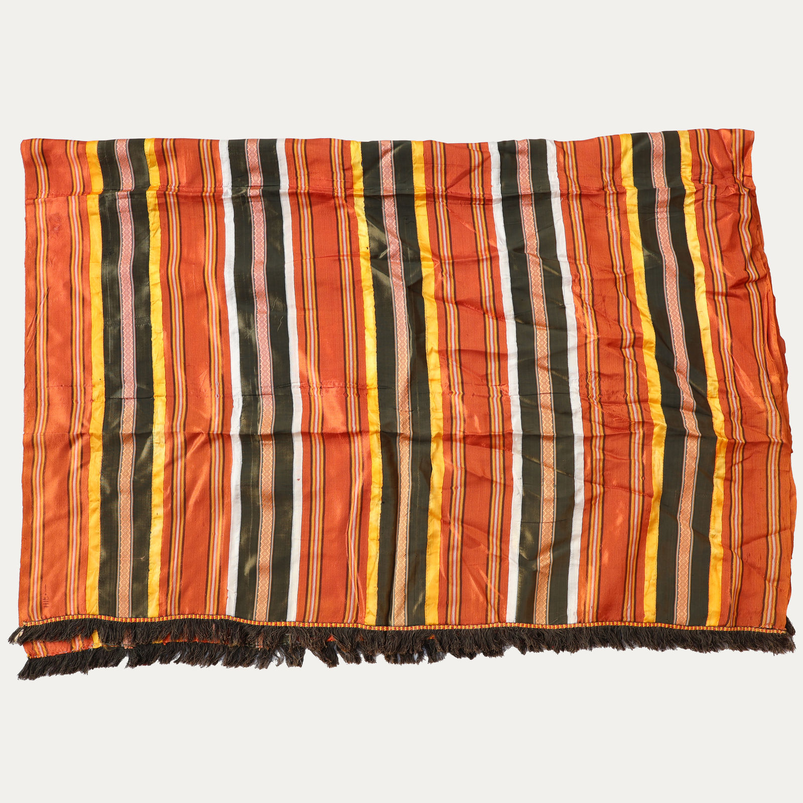 Silk Ribbon Striped Futah Shawl