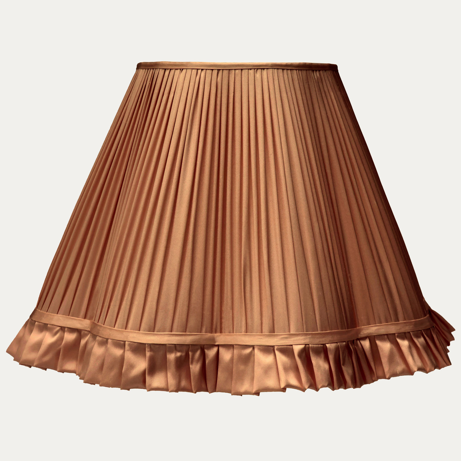 Douppion Cantaloupe Silk Scallop Lampshade