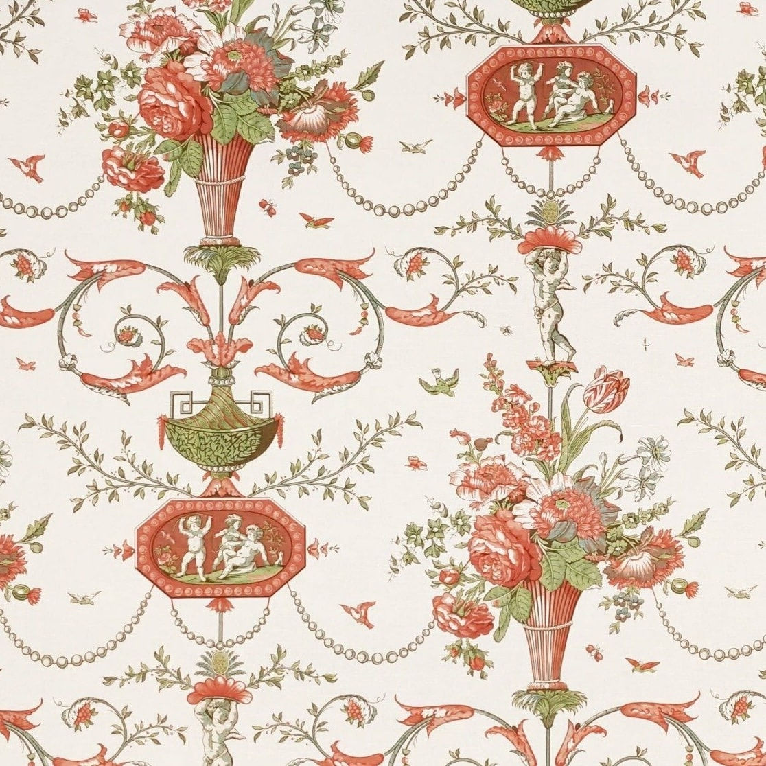 Toile Camèe Clair Cuivre Vert