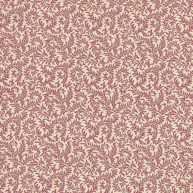 Le Grand Corail Vermicule Assorti Rouge Fond Crème