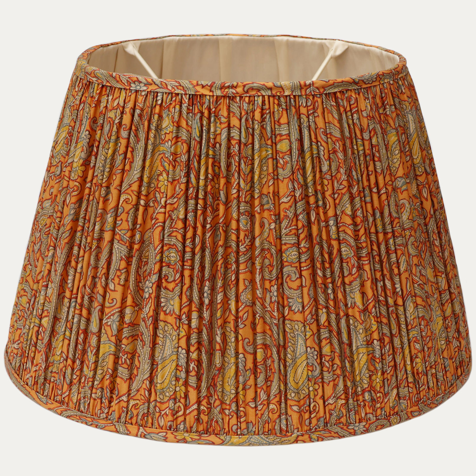 Lovely Floral Paisley Handsewn Vintage Sari Lampshade