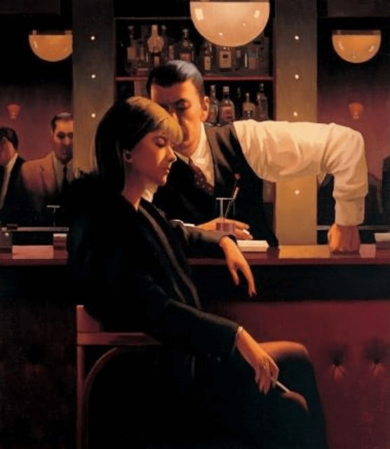 Jack Vettriano Cocktails and Broken Hearts