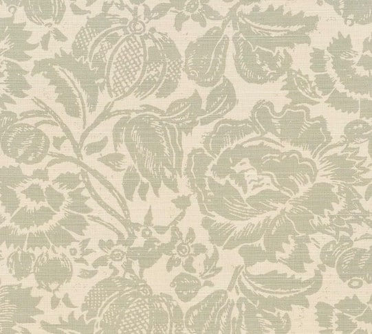 All Over Floral Positive Celadon On Beige