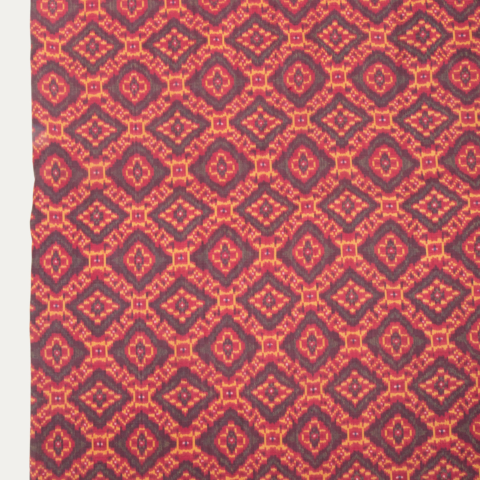 Vintage Indonesian Geometric Silk Textile