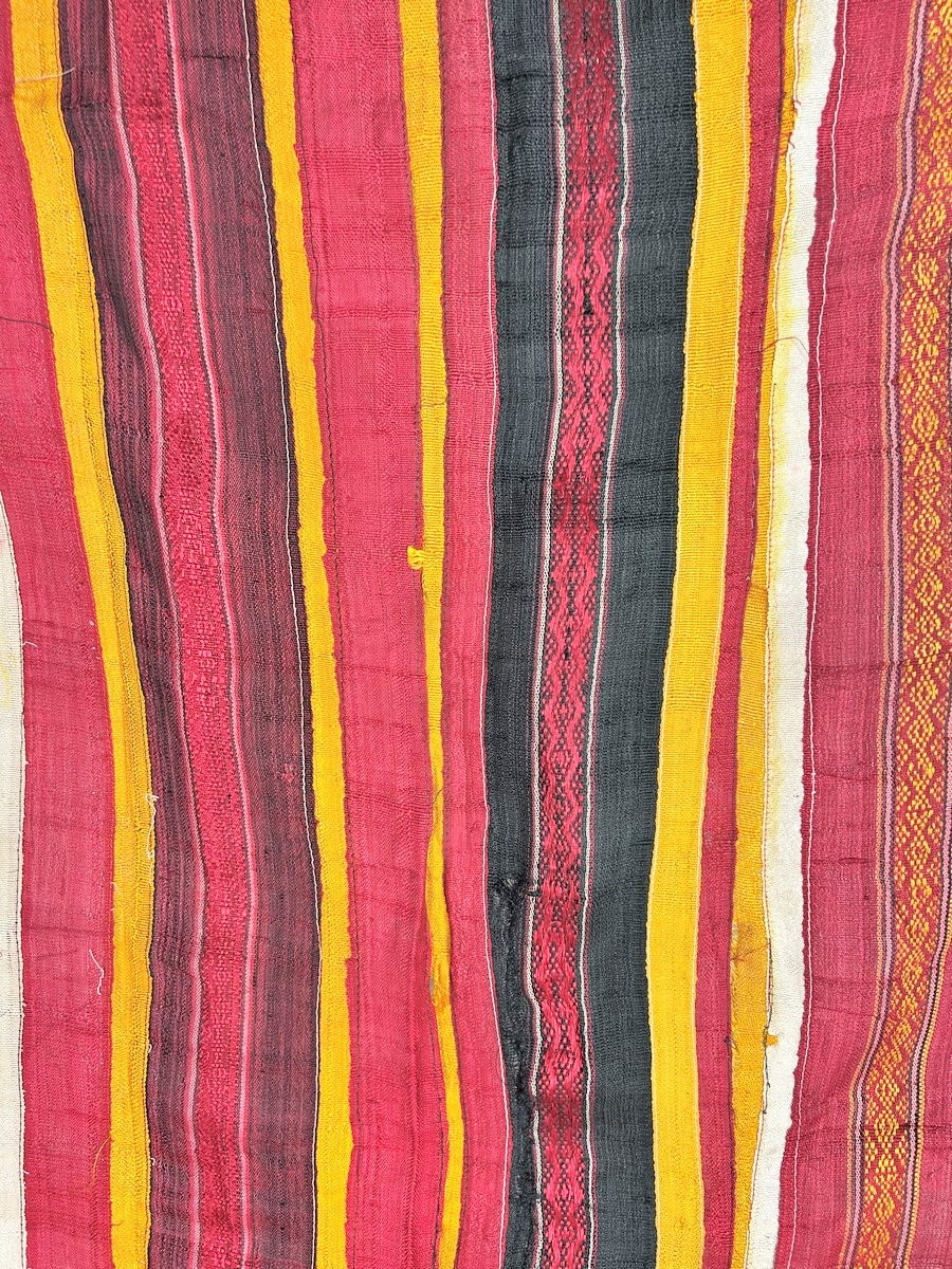 Silk Ribbon Striped Futah Shawl