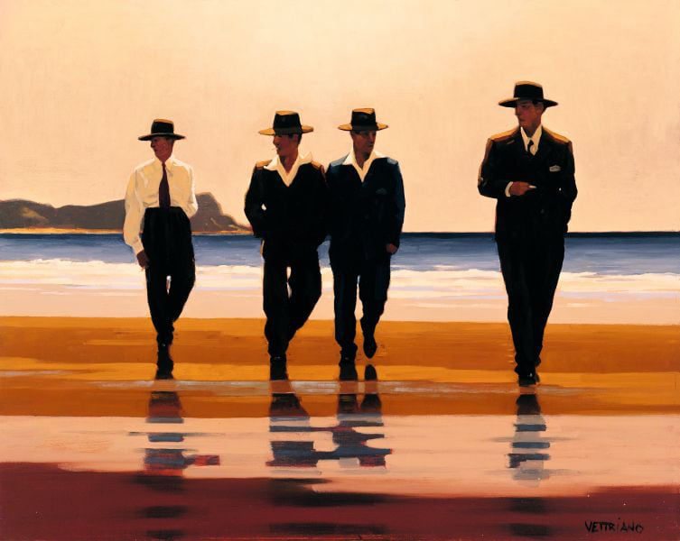 Jack Vettriano - The Billy Boys Framed Signed Print
