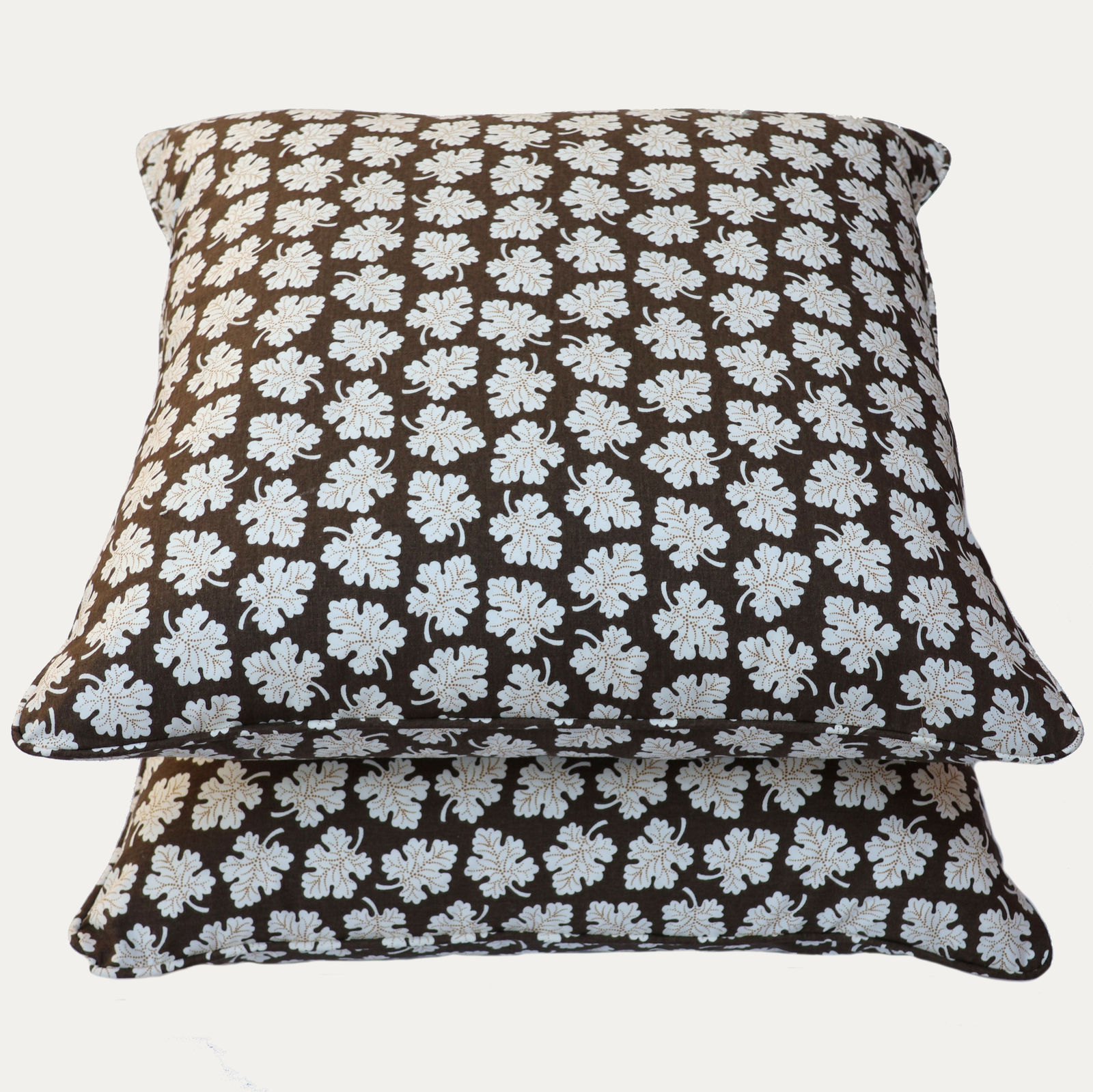 Schumacher Olive Brown Decorative Cushion
