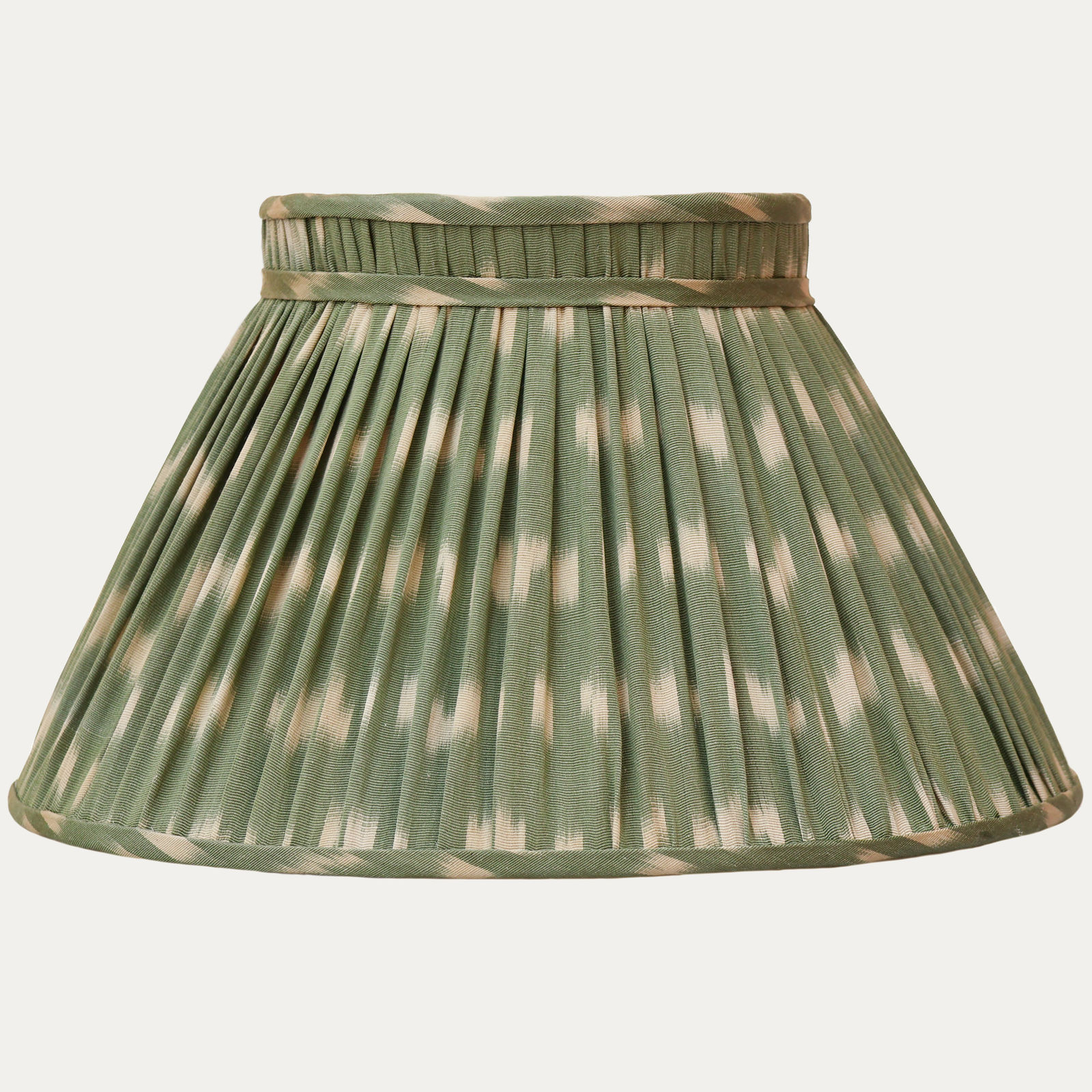 Robert Kime Amu Gold Ikat Handsewn Reading Light Lampshade