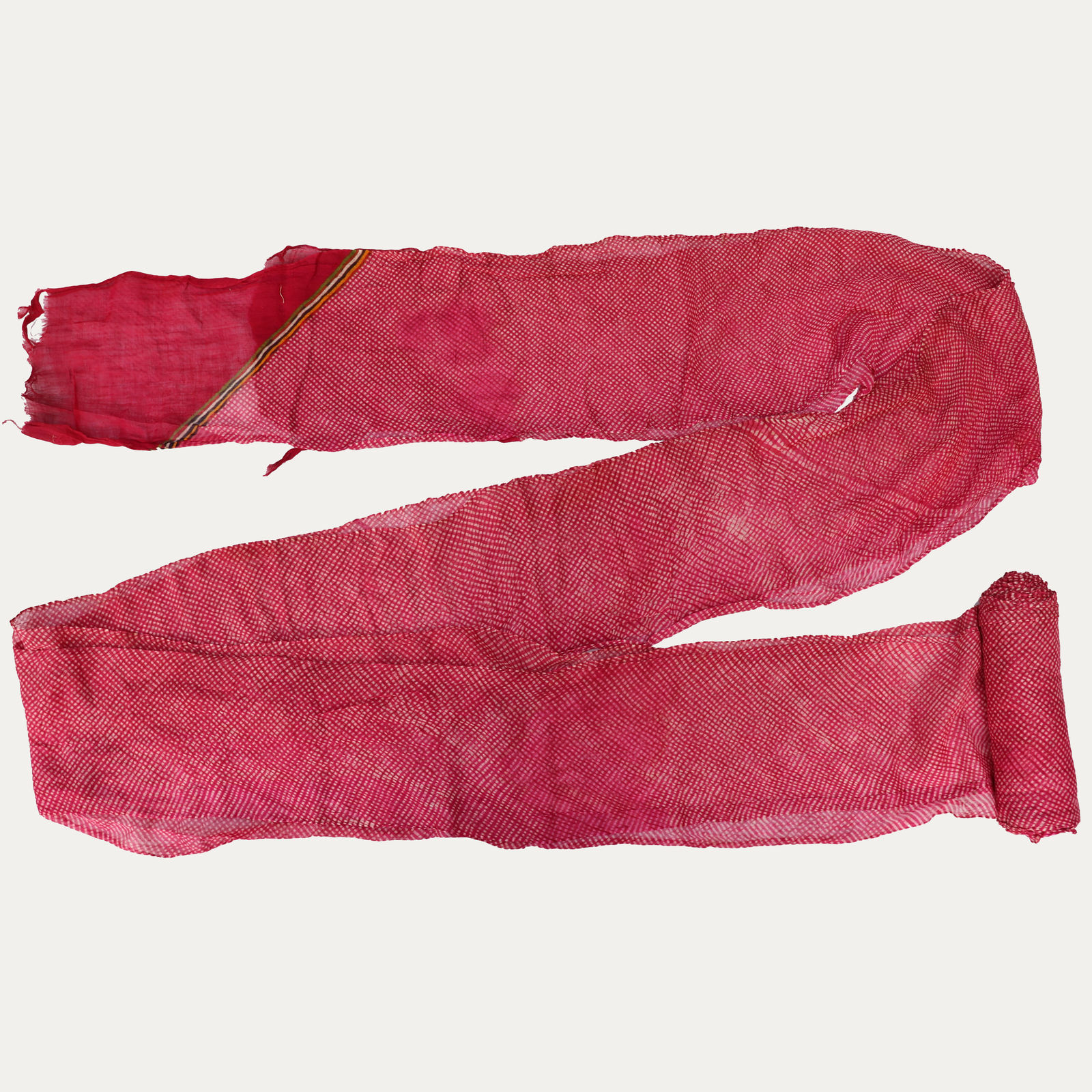 Vintage Rajasthan Leheriya Turban with Handmade Dyed Colours