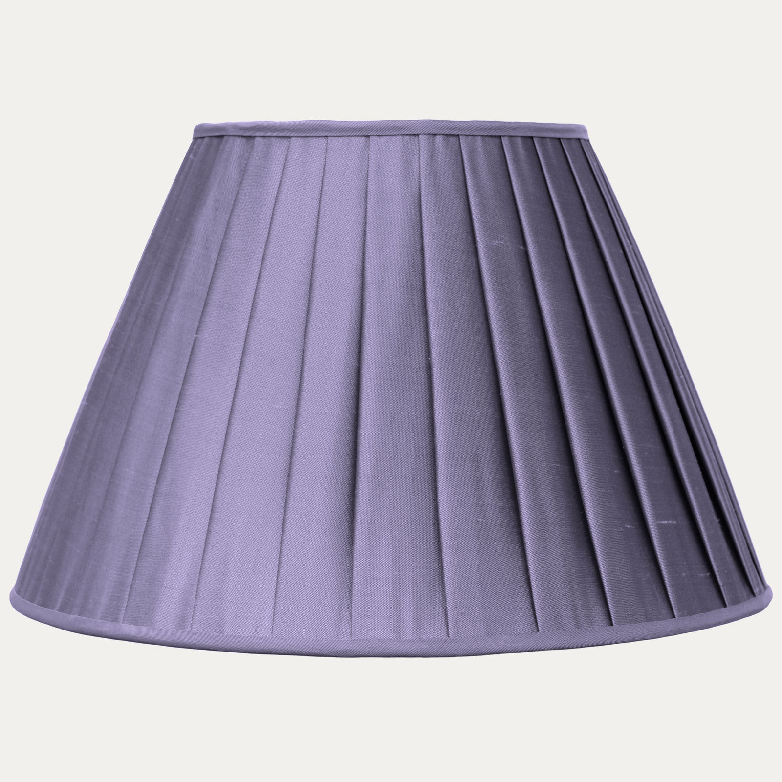 Douppion Amethyst Silk Box Pleated Lampshade