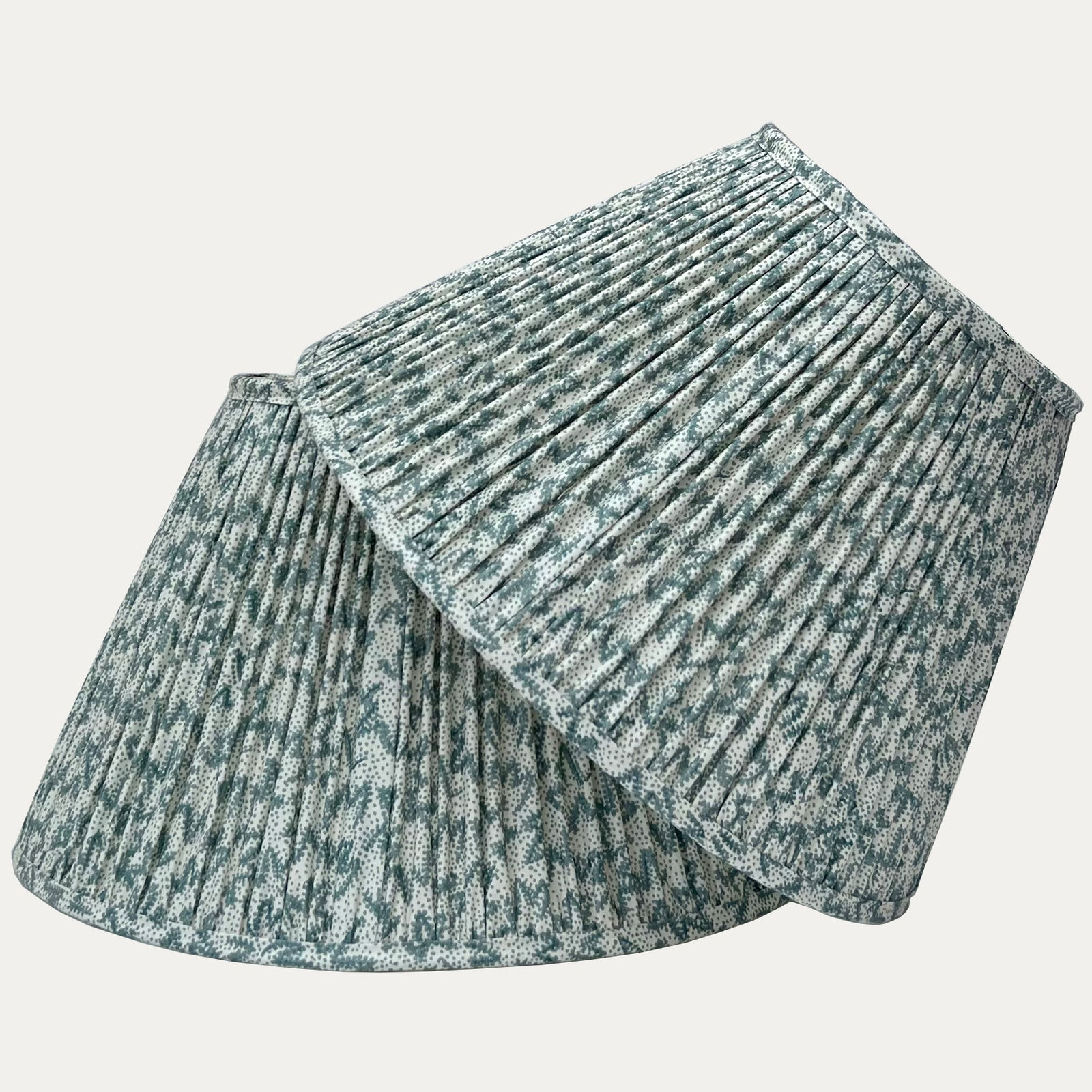 Warner Textile Archive Nathalie Grey Blue Lampshade