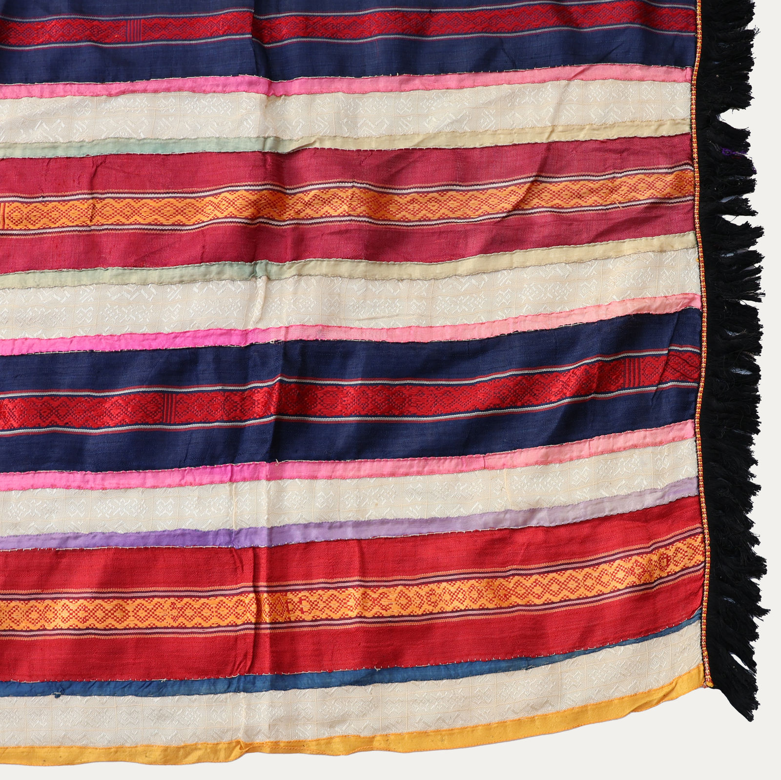 Silk Ribbon Striped Futah Hanging