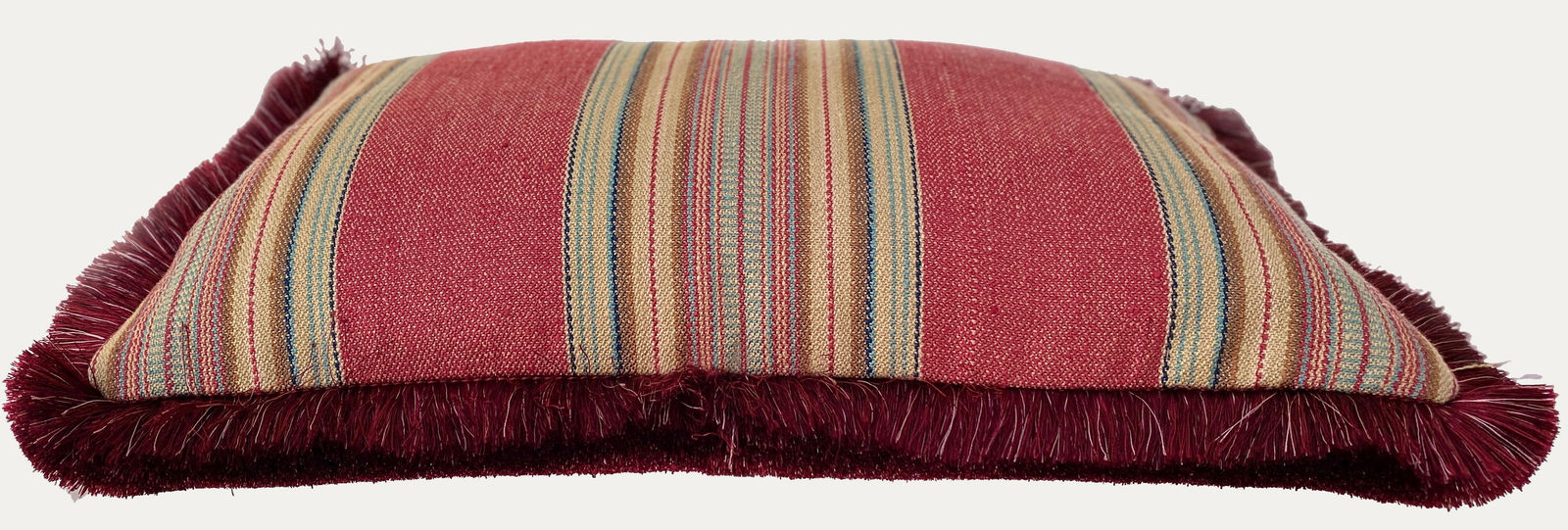 Prelle Bourette Rayée Périgord Decorative Cushion handmade by Floren