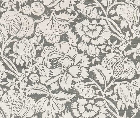 Great Floral Slate On Oyster