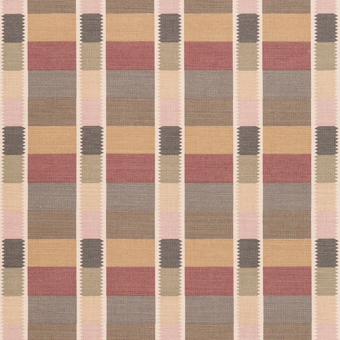 Tooth Check Tree Parrot Colors On Beige