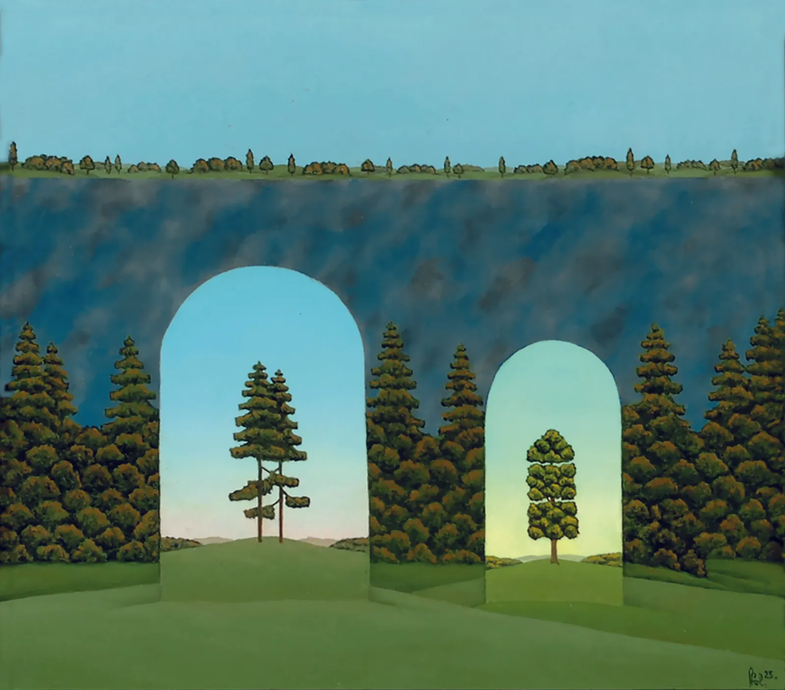 Franz Politzer, Die plazierten Bäume, 2025