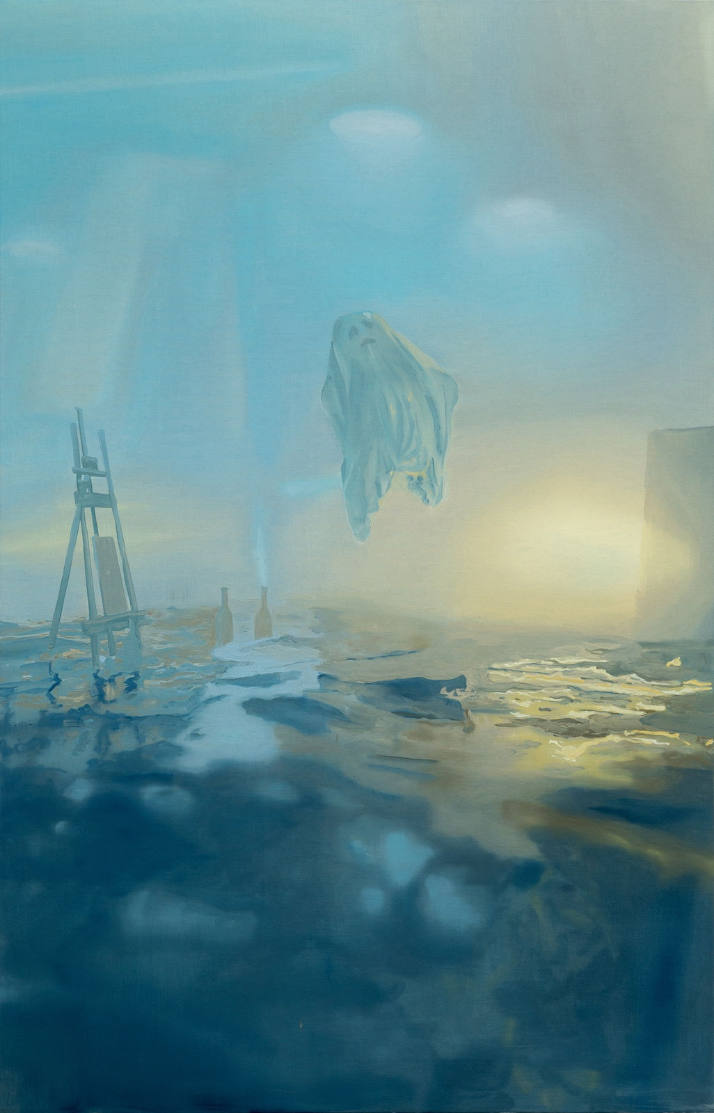Gabriel Abrantes, Ghost floating in studio, 2023