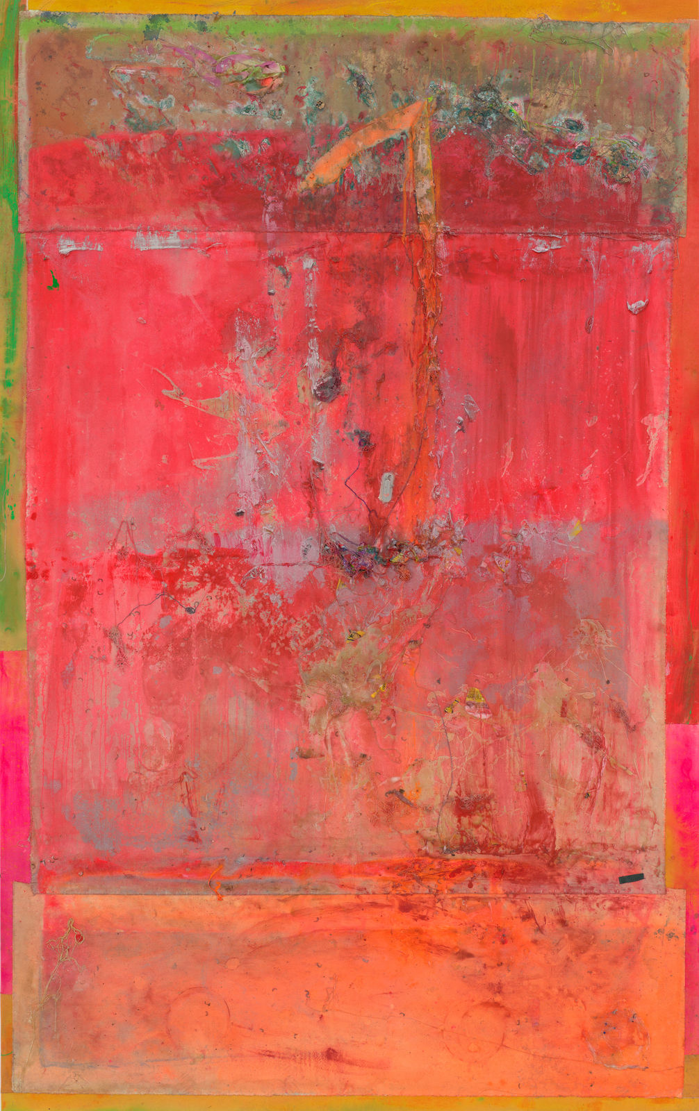 Frank Bowling, Four, 2024