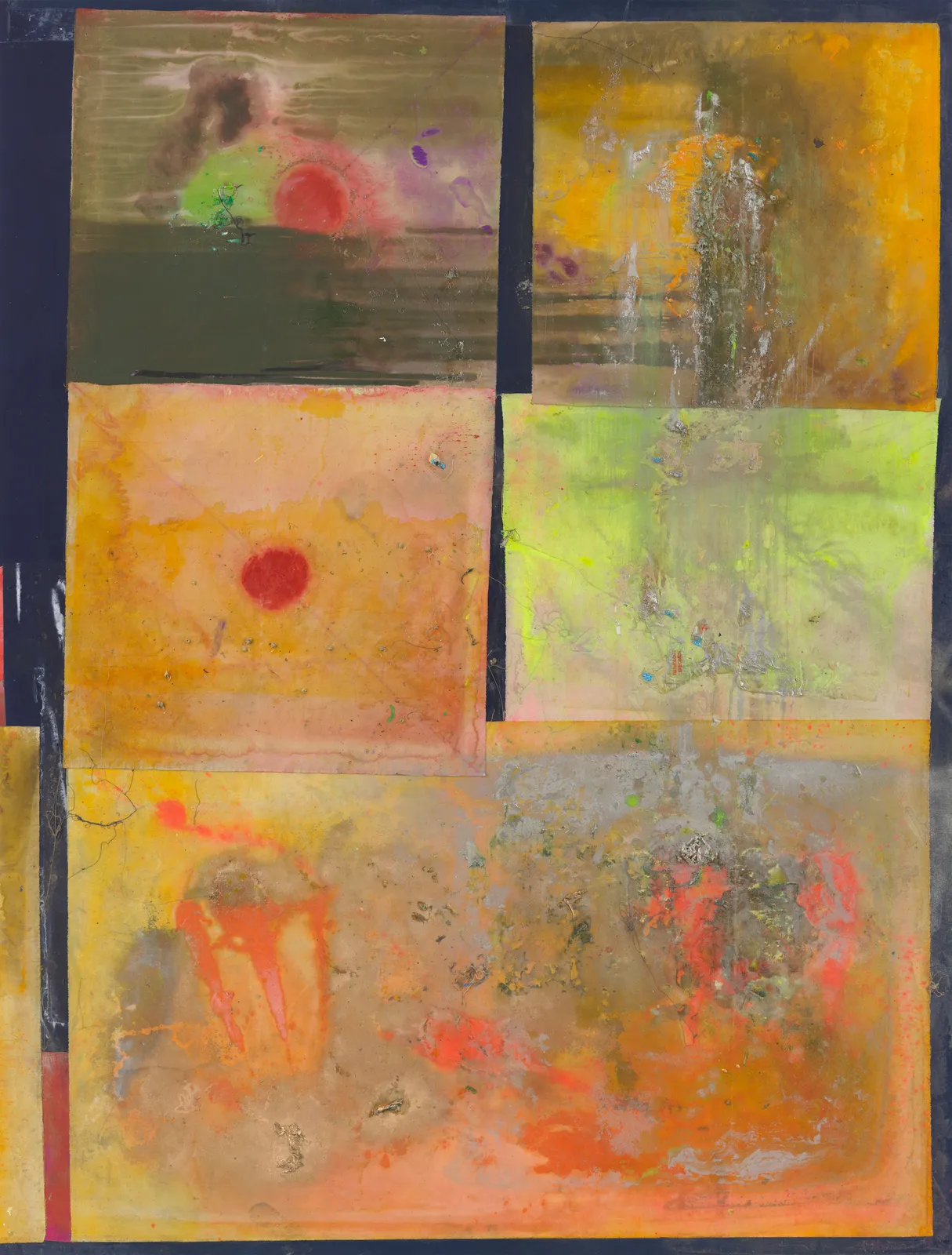 Frank Bowling, Skid, 2023