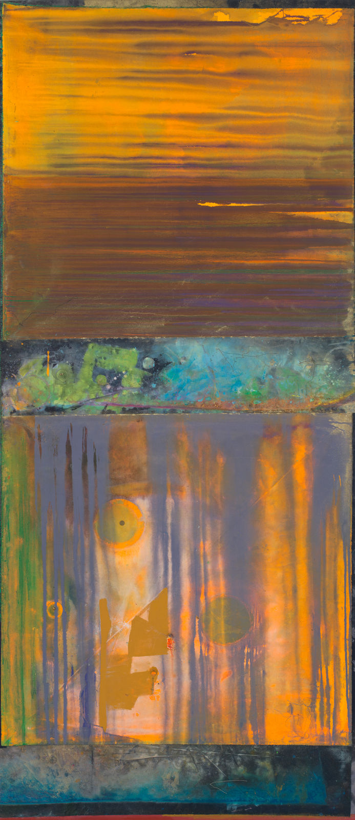 Frank Bowling, Dawn, 2023