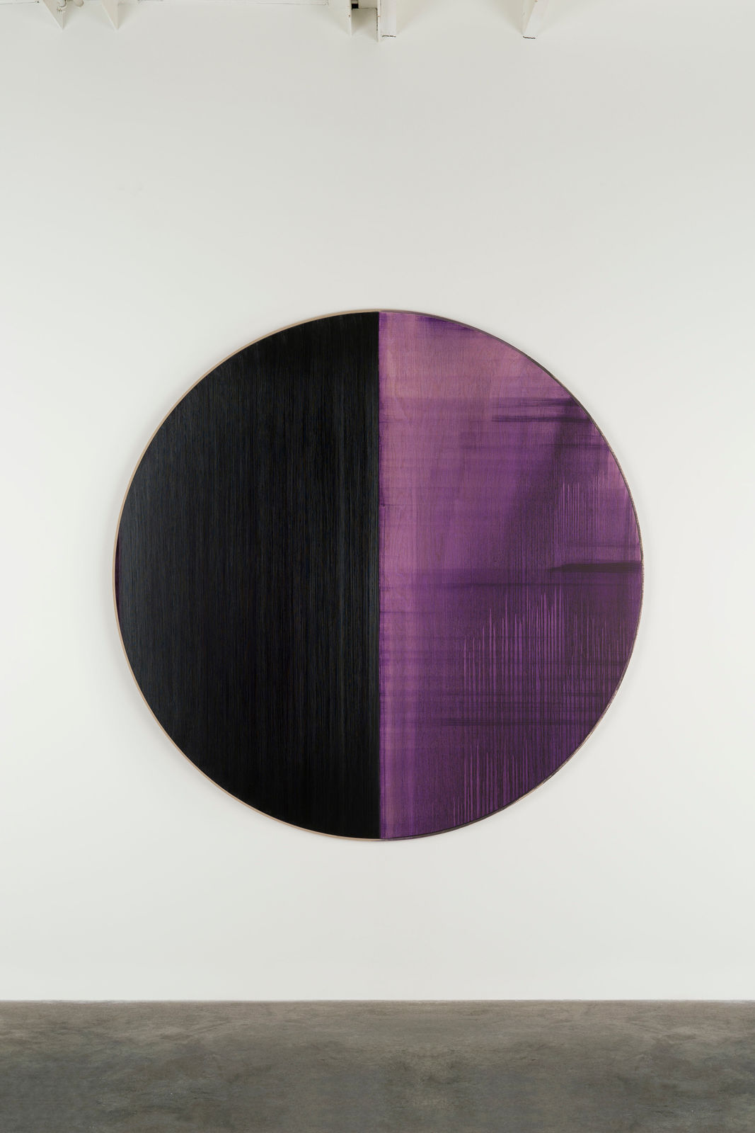 CALLUM INNES, Untitled Lamp Black / Deep Purple Dioxazine, 2023