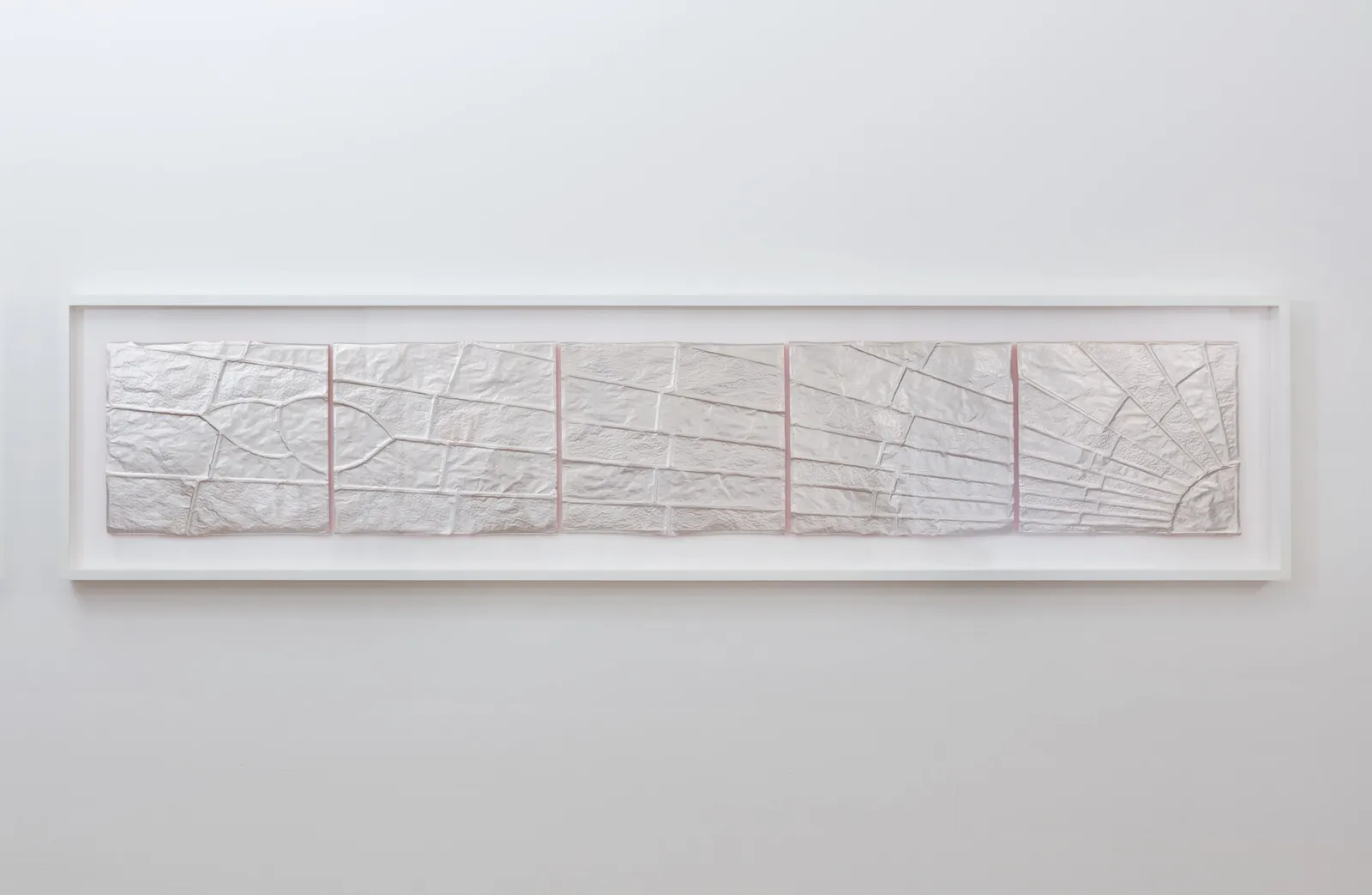 ANNA BARRIBALL, Silver Sunrise/Sunset with Fluorescent Orange IV, 2014