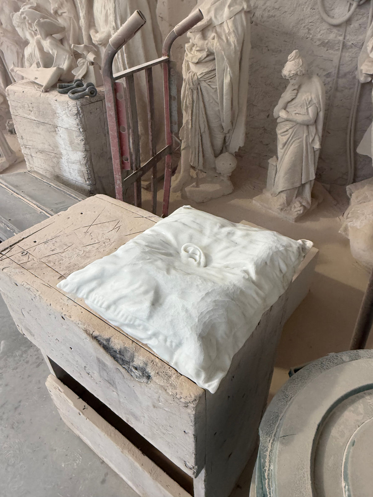 DOROTHY CROSS, Baby Pillow (Greek Marble), 2025