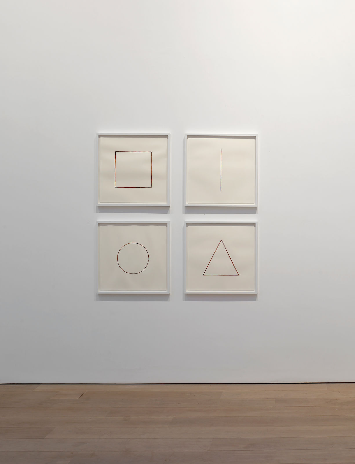 CORNELIA PARKER, Self Portrait as a Triangle, a Line, a Circle and a Square, 2015