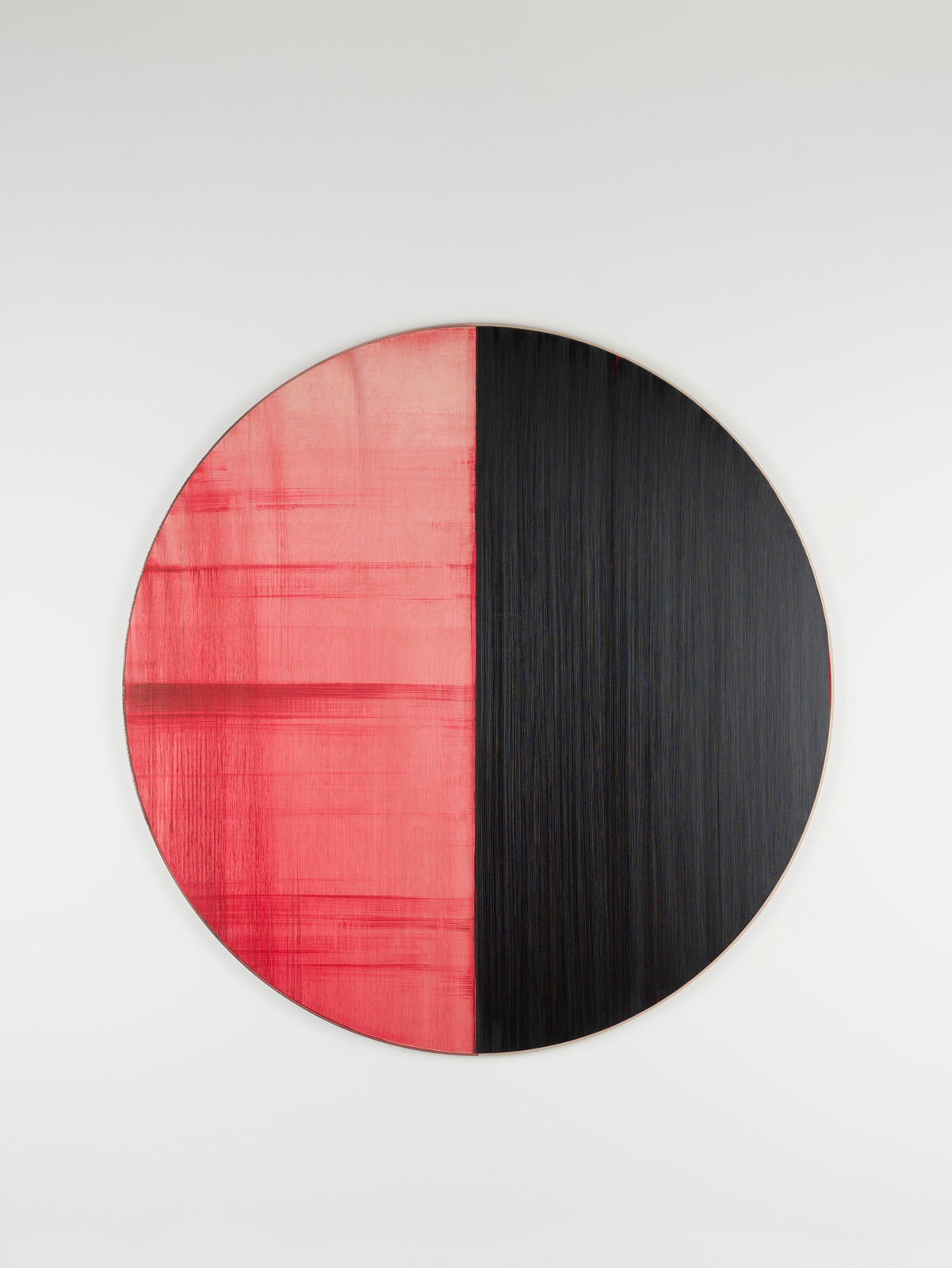 CALLUM INNES, Untitled Lamp Black / Crimson Lake, 2022