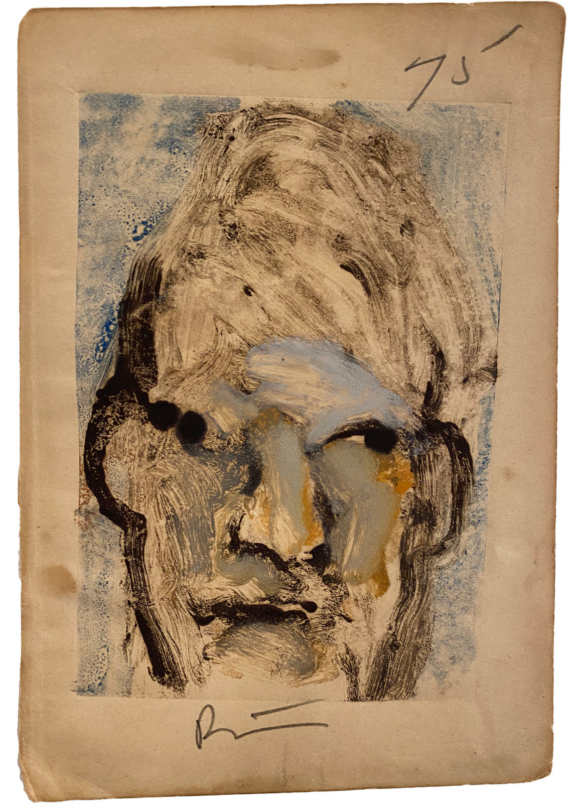 Rick Bartow, Self Portrait