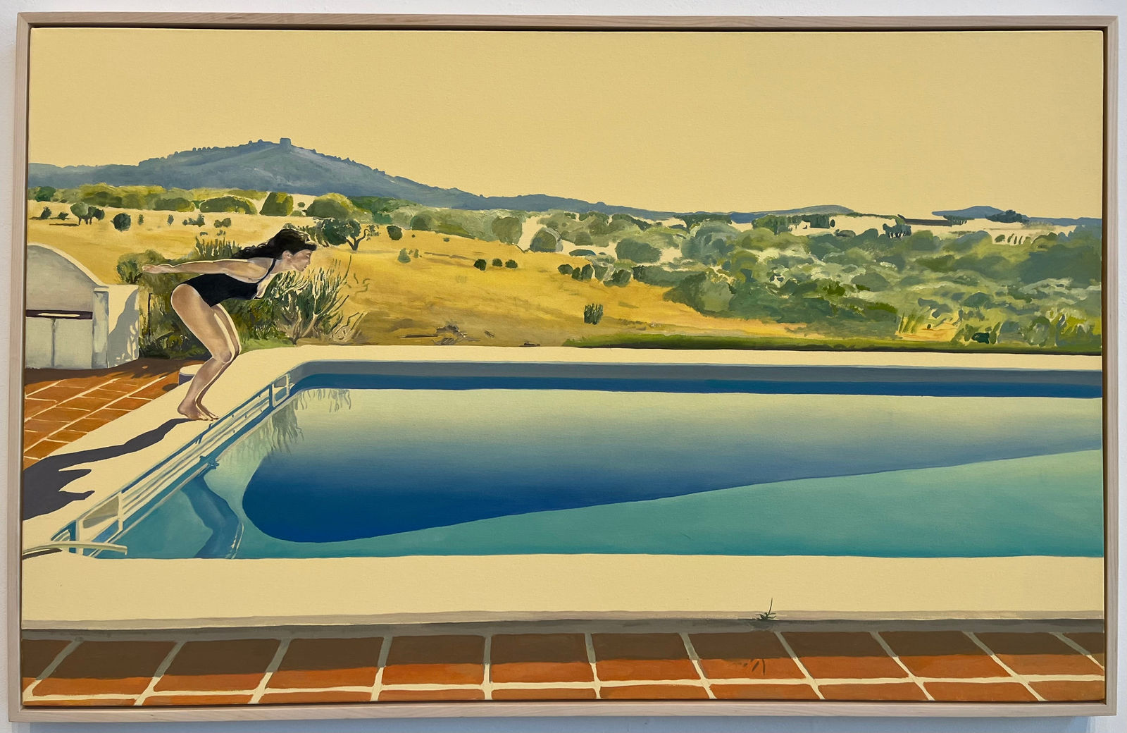 Holly Osborne, Diver on Yellow, 2025