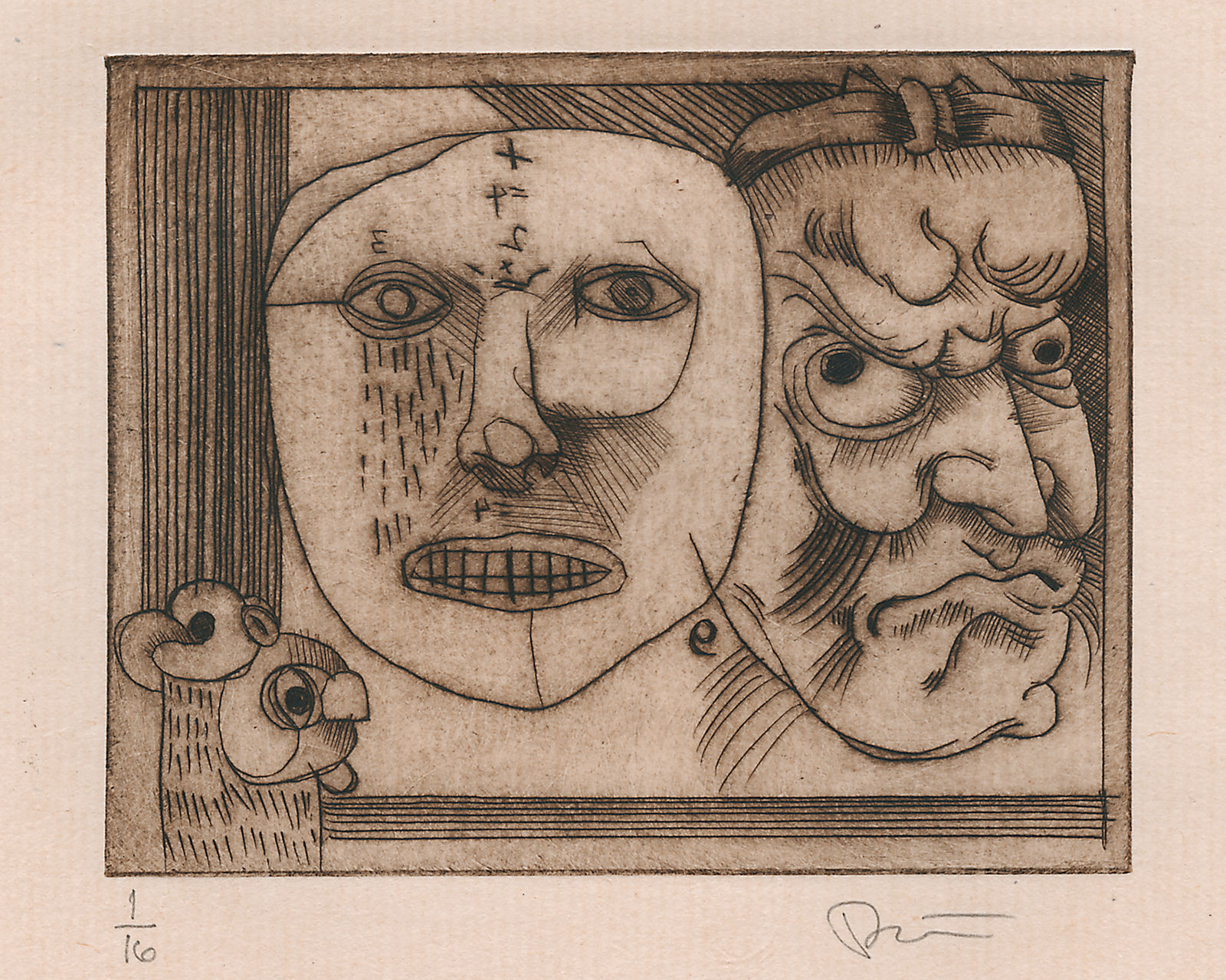 Rick Bartow, Magic Face, 2011