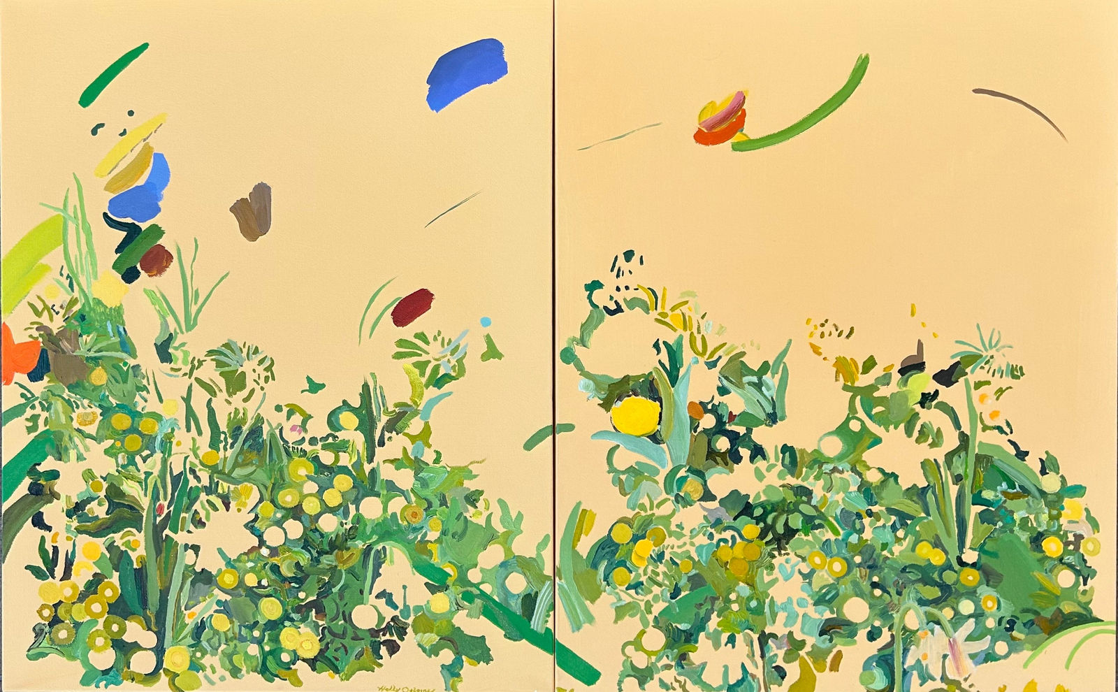 Holly Osborne, Cat in the Garden, 2024