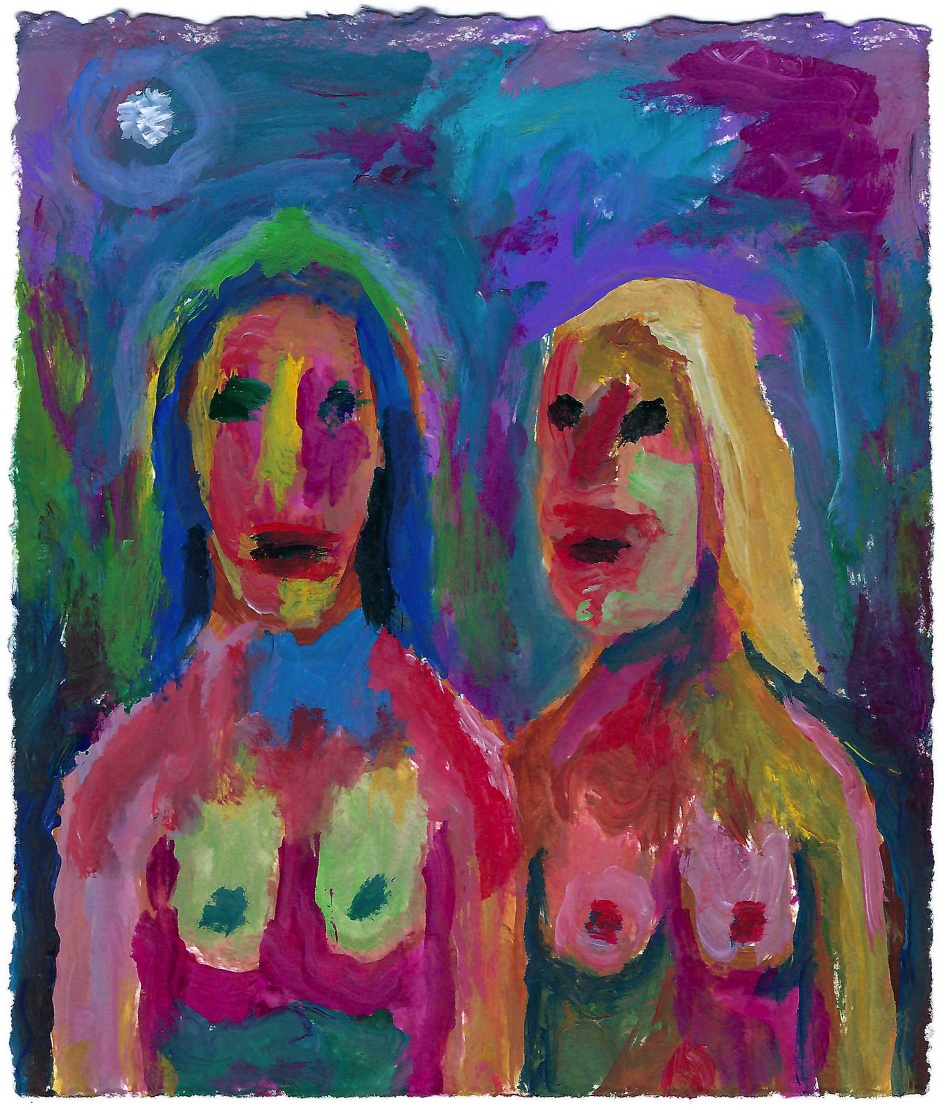 Jim Denomie, Two Women, 2021