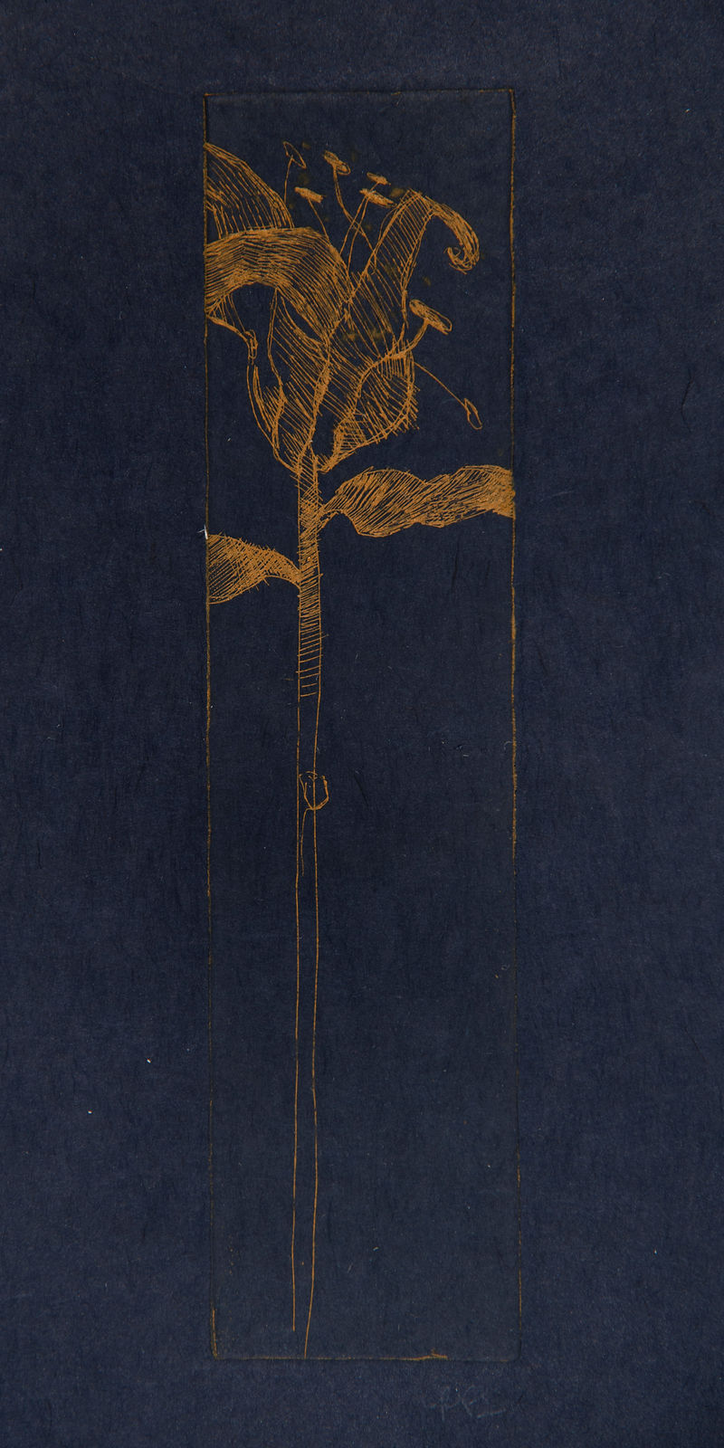 Rick Bartow, Tot Blumen (After Horst Janssen), 2015