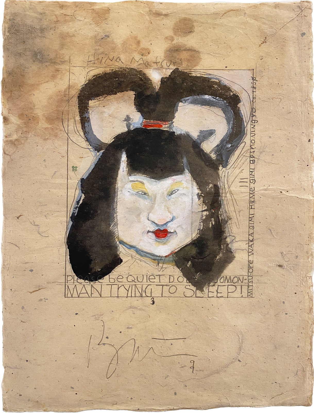 Rick Bartow, Hina Matsuri / Man Trying To Sleep, 1999