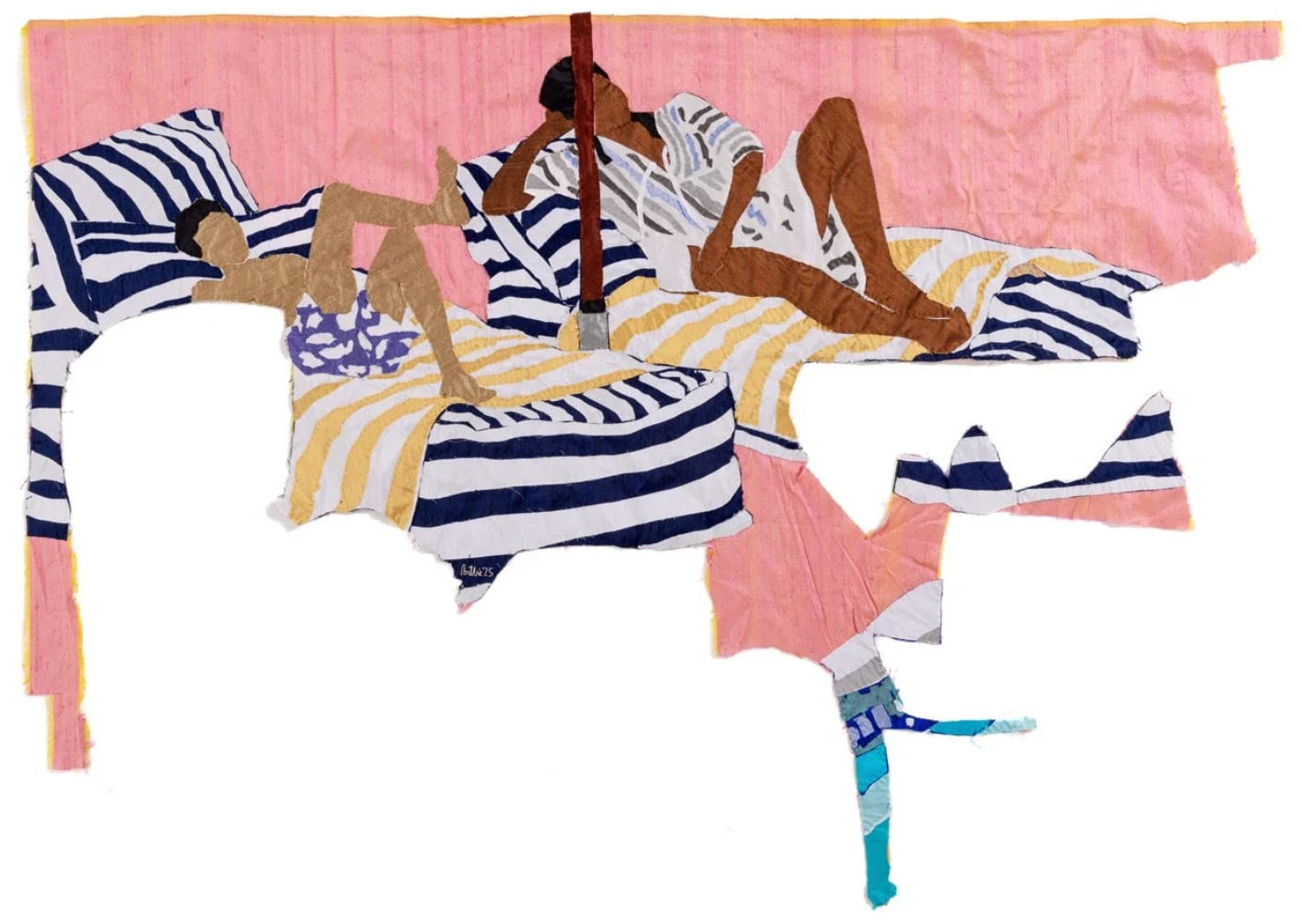 Billie Zangewa, Creatures of Habit, 2025