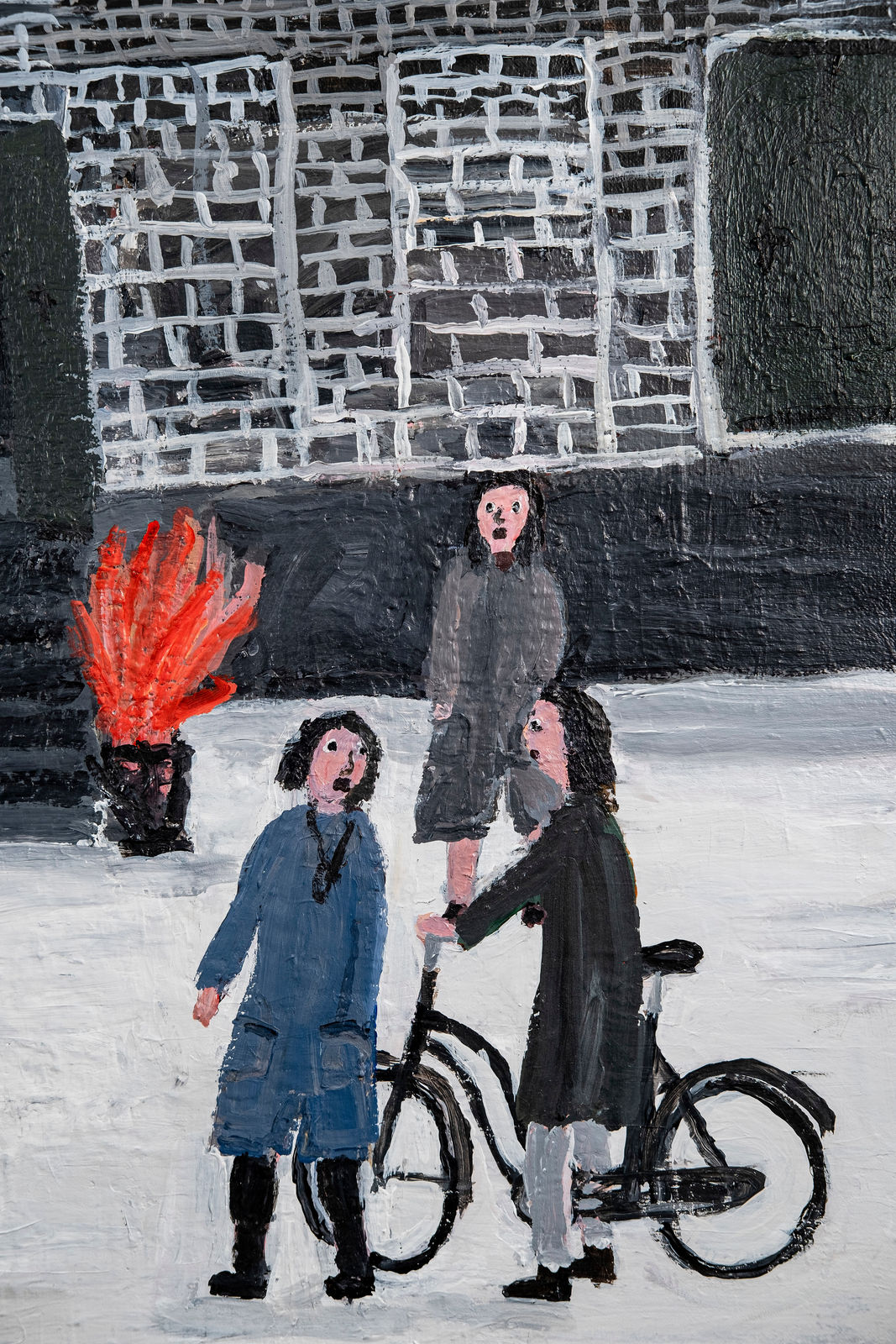 Kent Iwemyr, Hey girls, Would you like to see my new oil painting, 2019