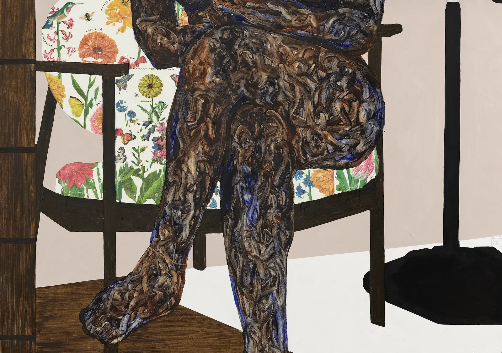 Amoako Boafo, Black Pedestal Fan, 2025