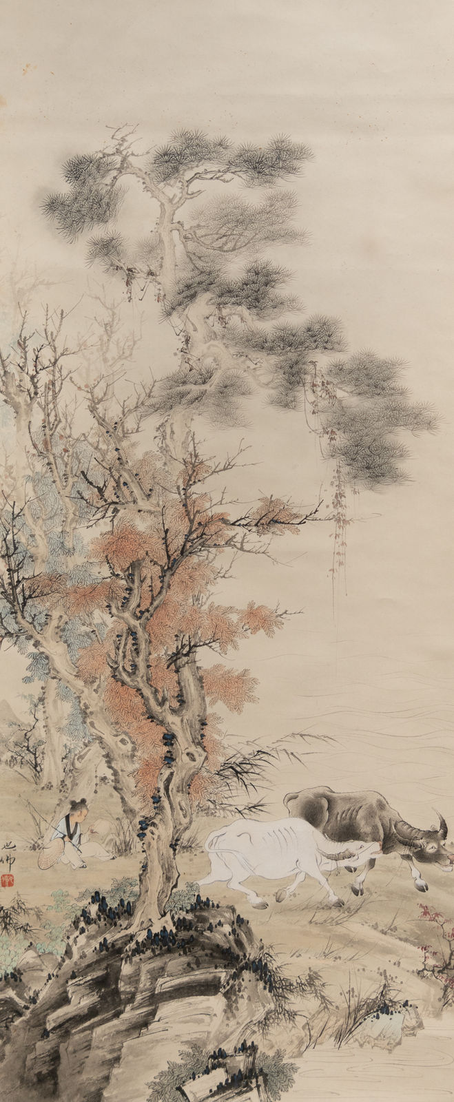 Hu Yefo, Herd Boy and Buffaloes