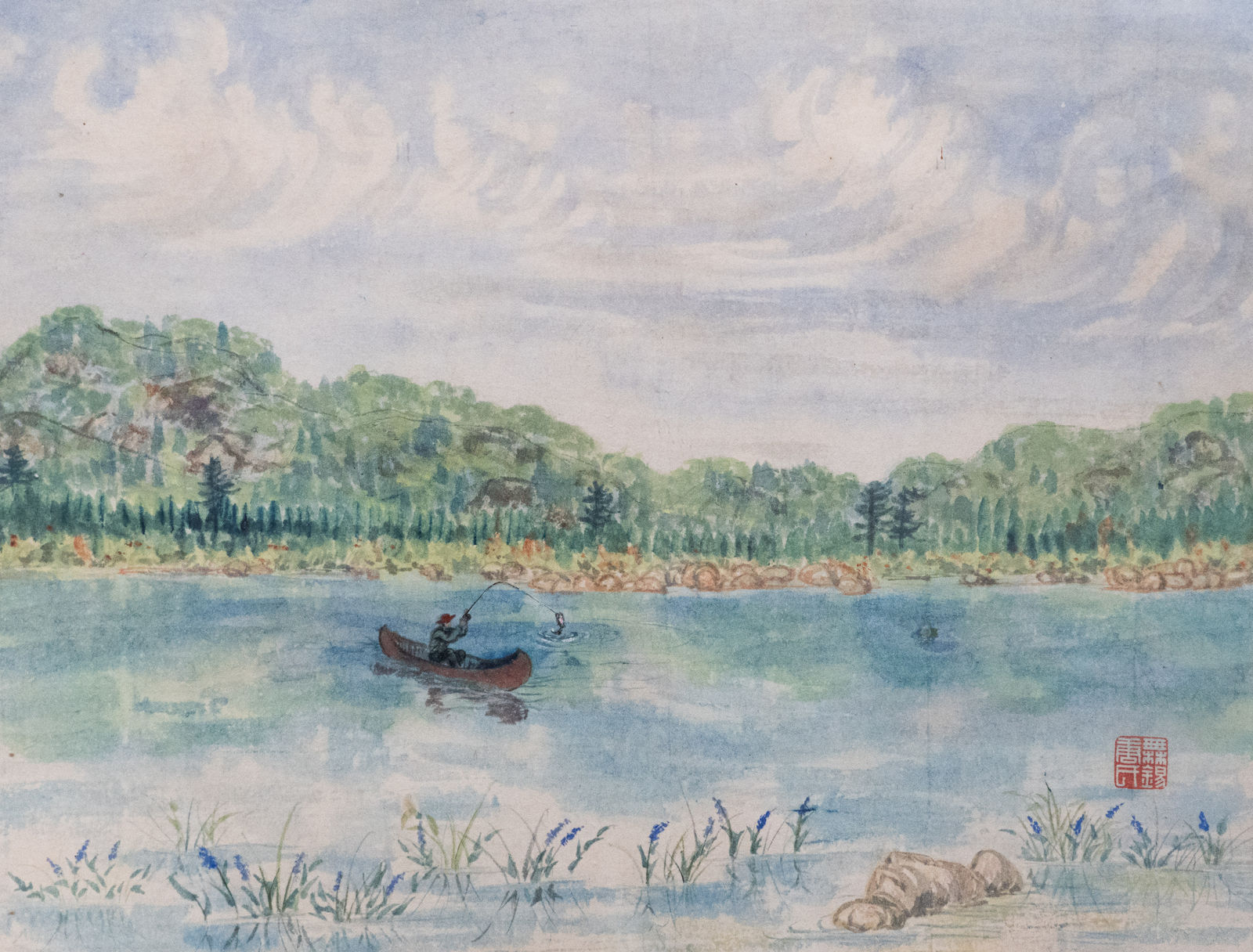 Constance Fong, Fishing on a Lone Boat 孤舟独钓