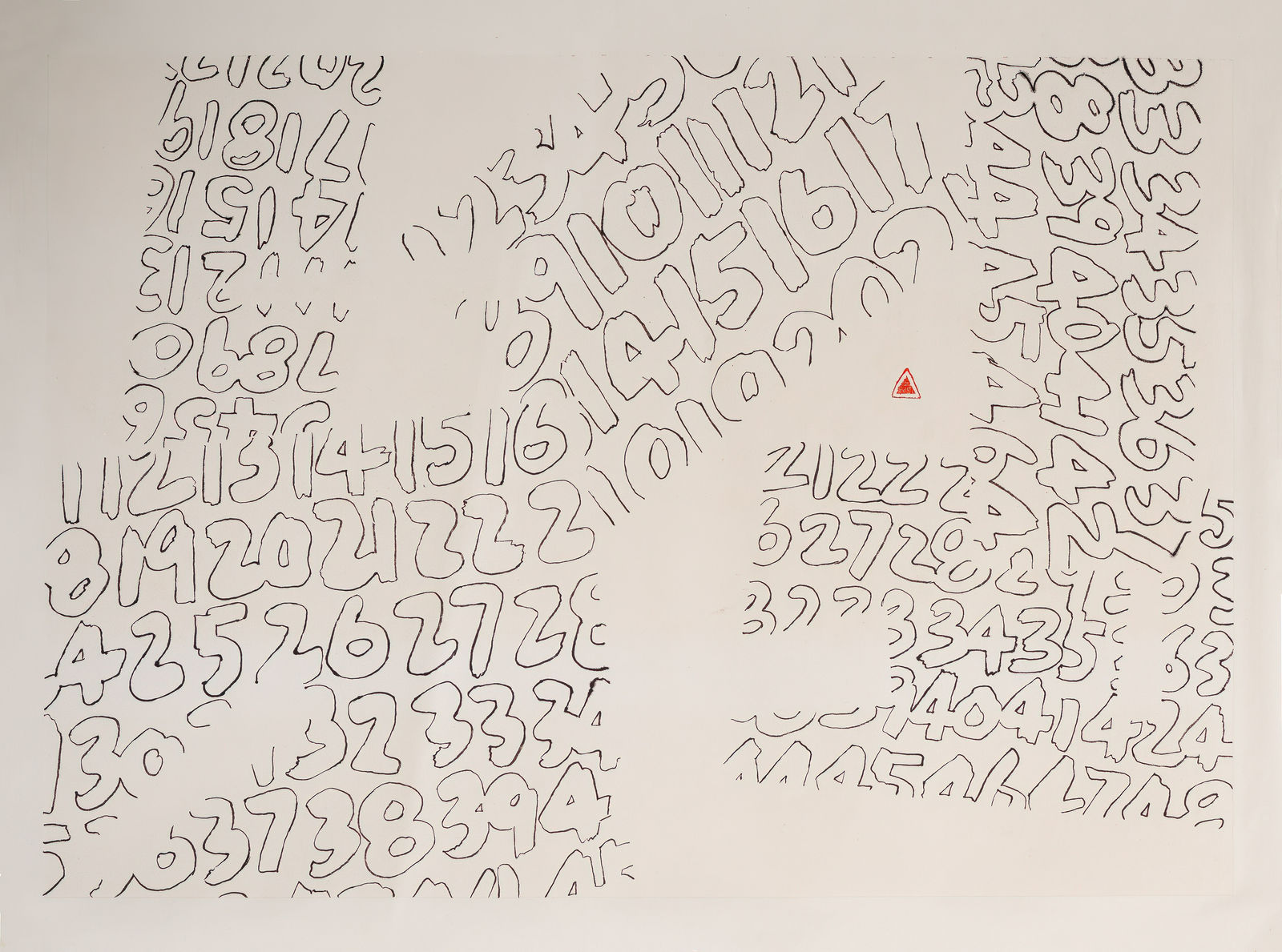 Fung Ming Chip, NumberS: Form Vacant Script II, 数字系列：定型空心字（二）, 2022