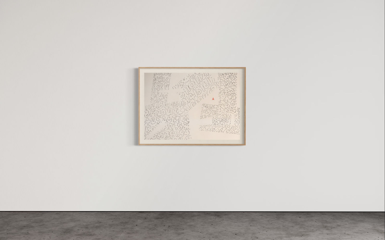 Fung Ming Chip, NumberS: Form Vacant Script II, 数字系列：定型空心字（二）, 2022