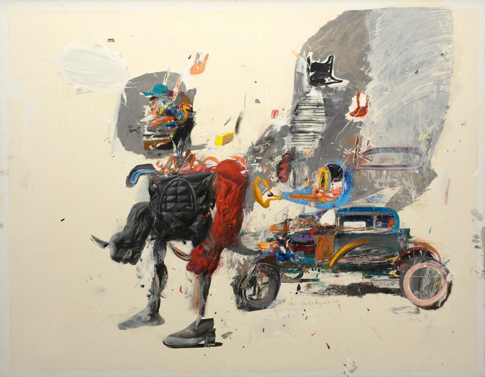 Vav Hakobyan, Bıçaklı Adam / Man with Knives, 2022