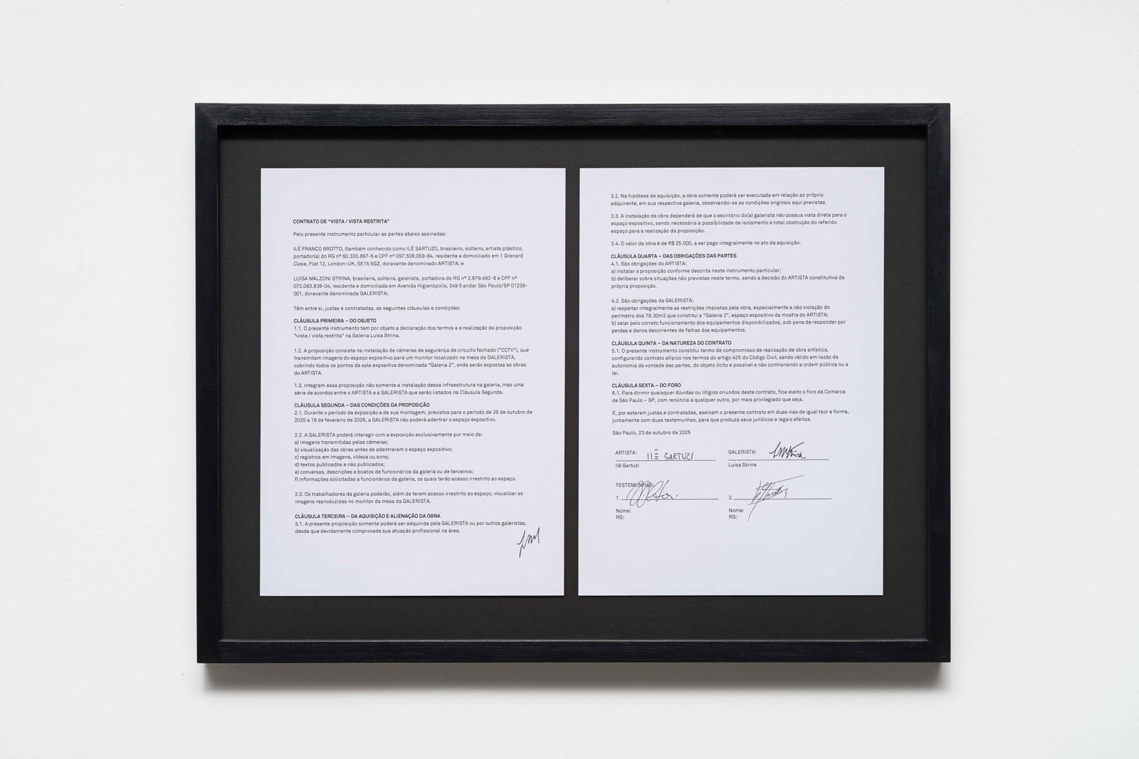 Ilê Sartuzi, Vista / Vista restrita [View / Restricted view], 2025
