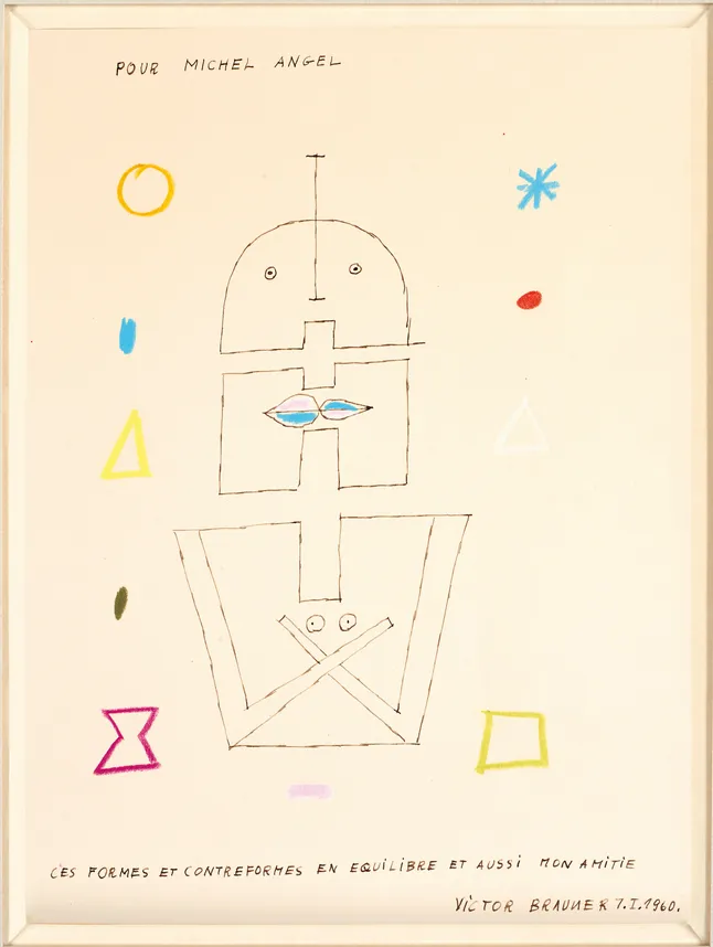 Victor Brauner, Ces formes et contreformes en équilibres et aussi mon amitié, 07.01.1960