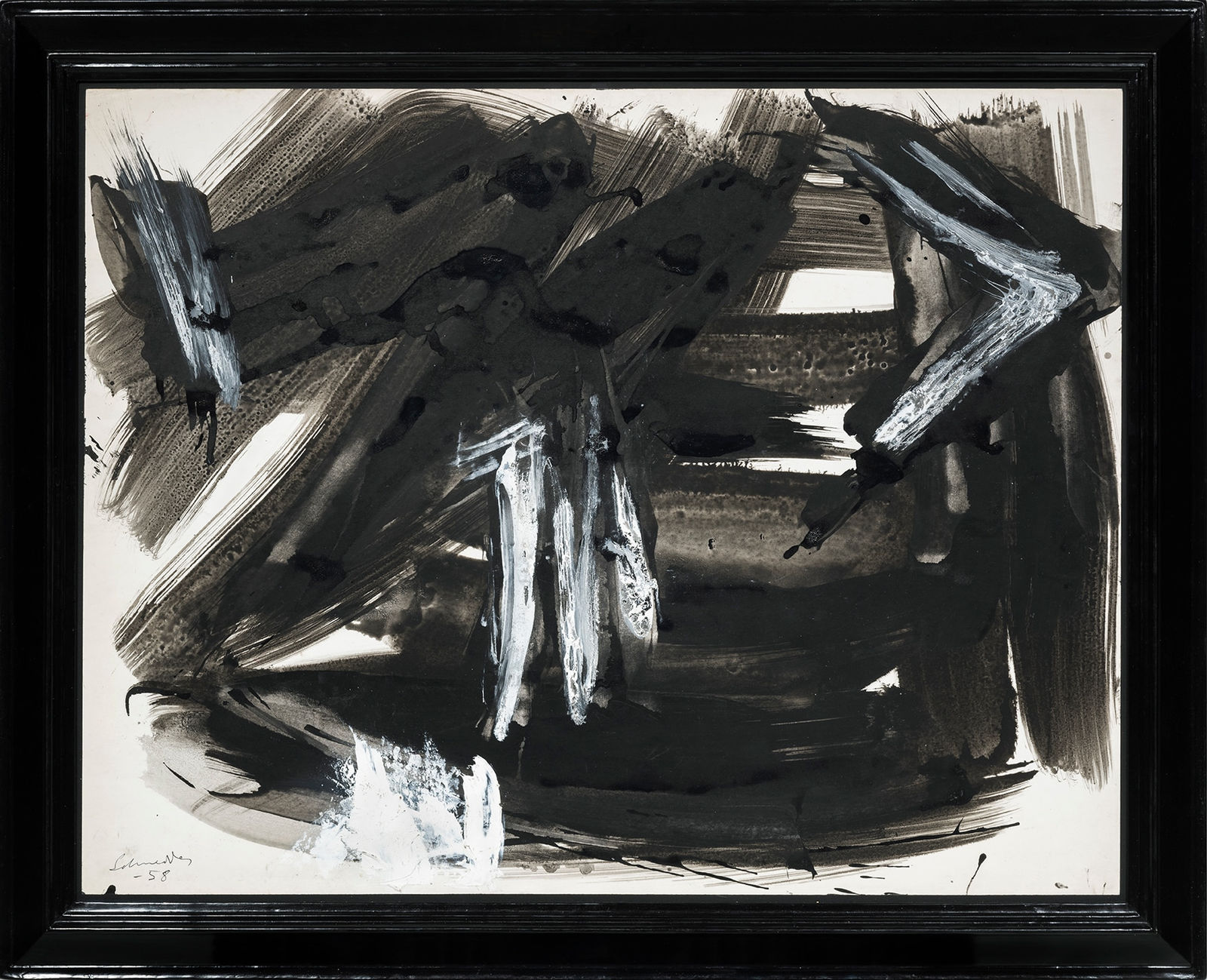 Gérard Schneider, Sans Titre, 1958